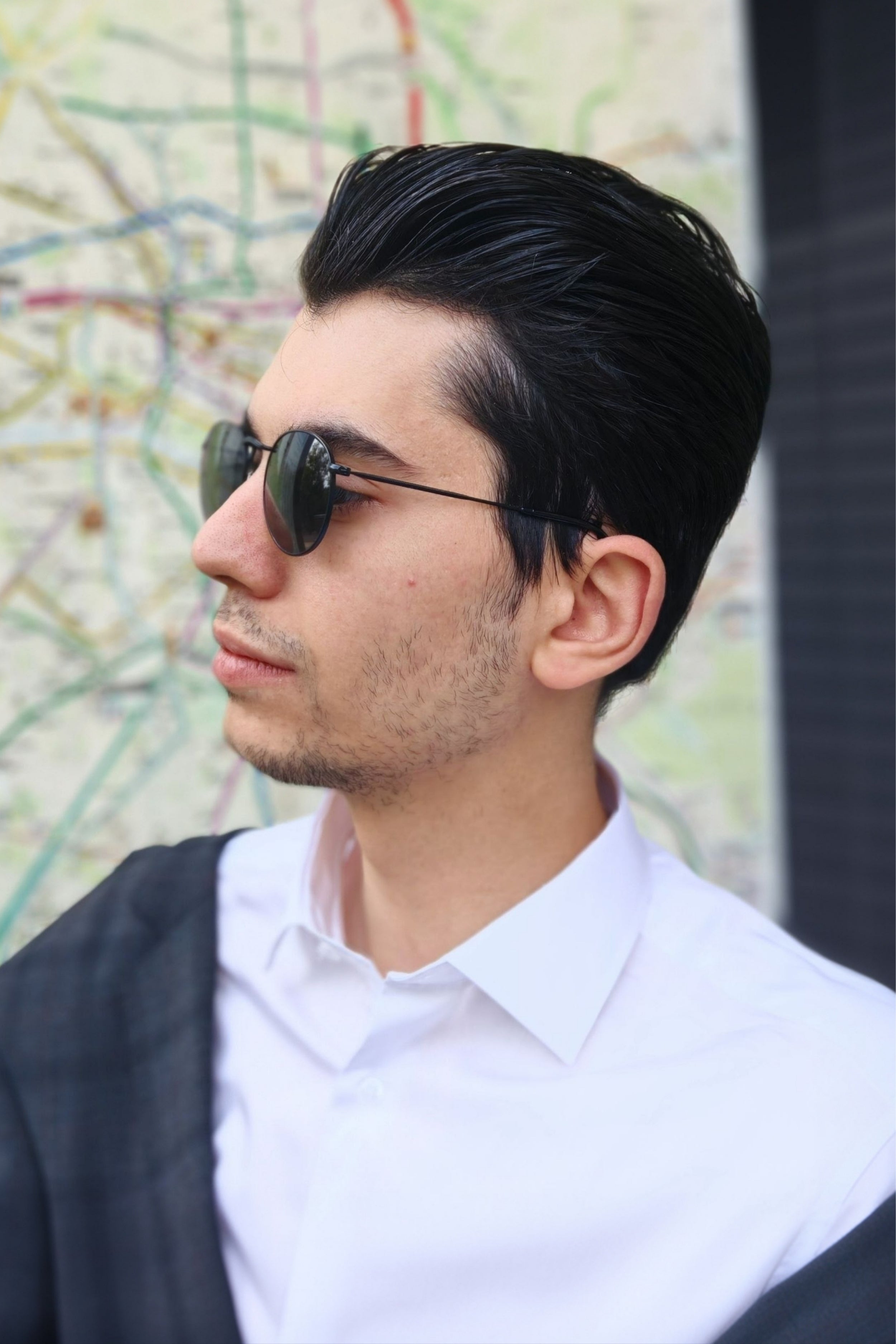 Chemise slim 100% coton noble