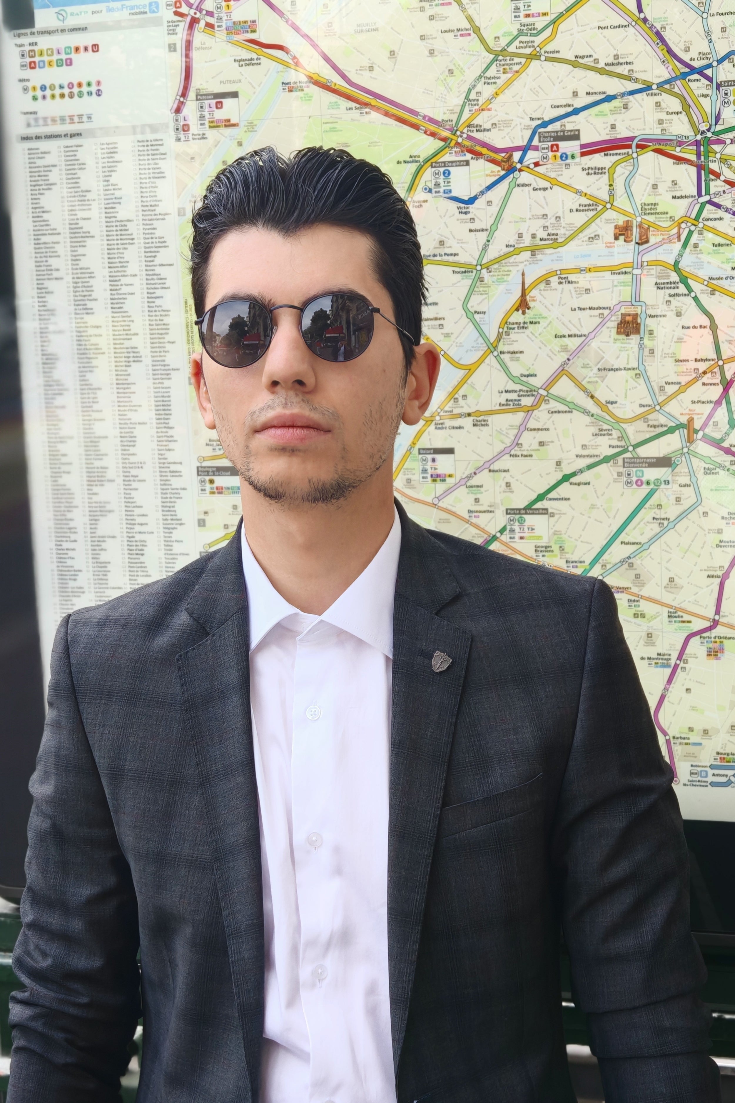 Chemise ajustée 100% coton noble