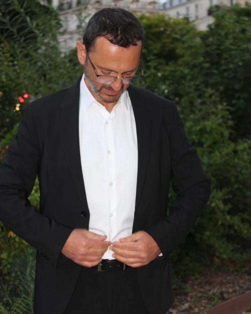 Chemise ajustée 100% coton noble