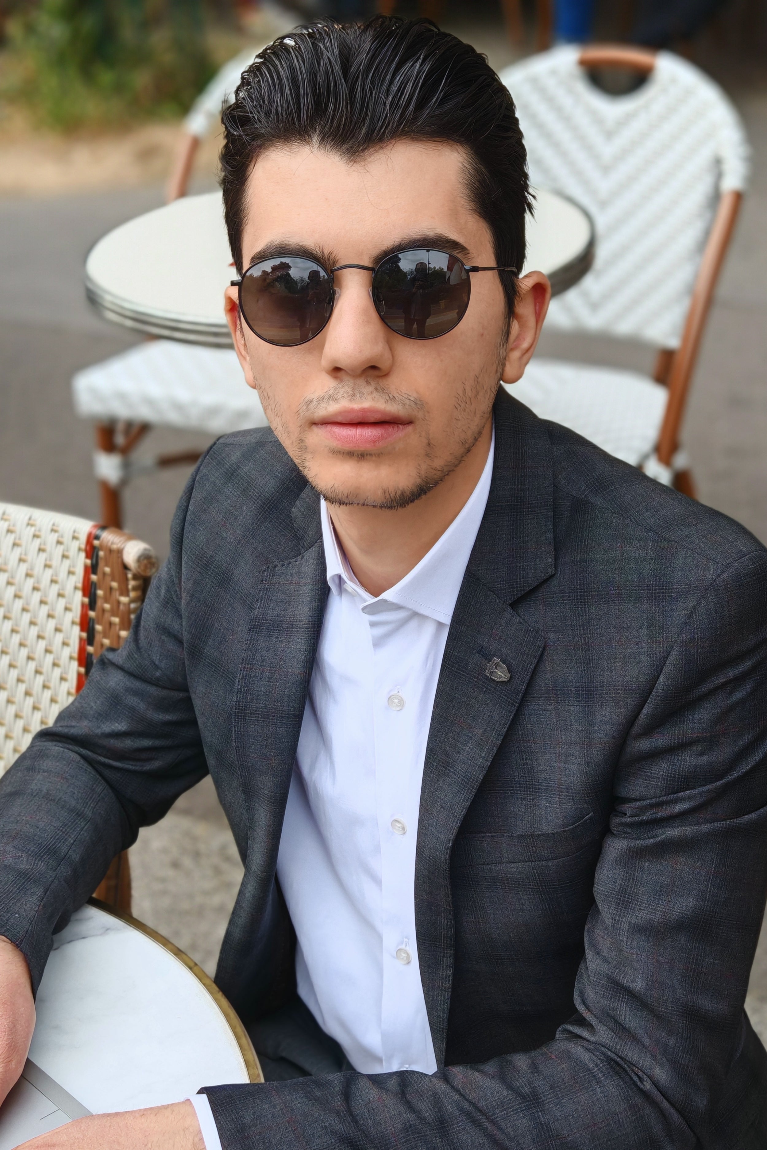 Chemise slim 100% coton noble