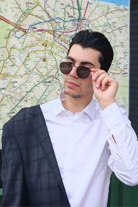 Chemise slim 100% coton noble