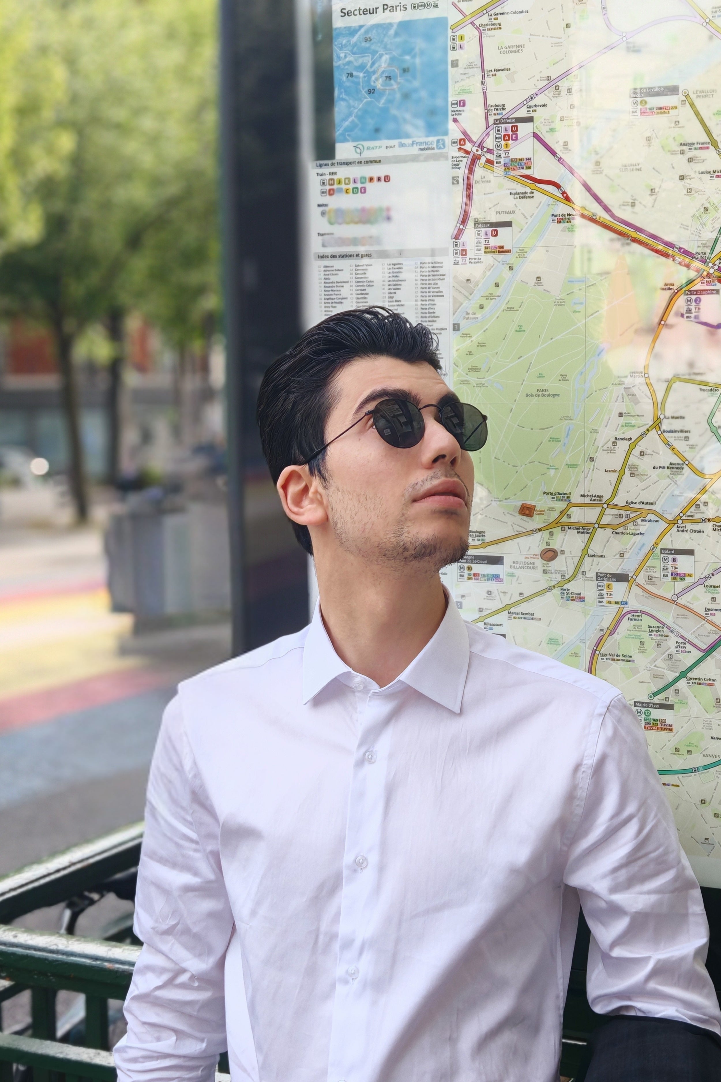 Chemise ajustée 100% coton noble