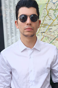 Chemise ajustée 100% coton noble