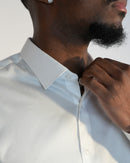 Chemise Ajustée Infroissable – Col Italien