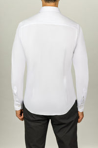 Chemise chic chemise ajustée chemise col italien chemise pour homme vetement pour homme chemise en coton o'new paris