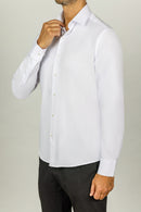 Chemise chic chemise ajustée chemise col italien chemise pour homme vetement pour homme chemise en coton 