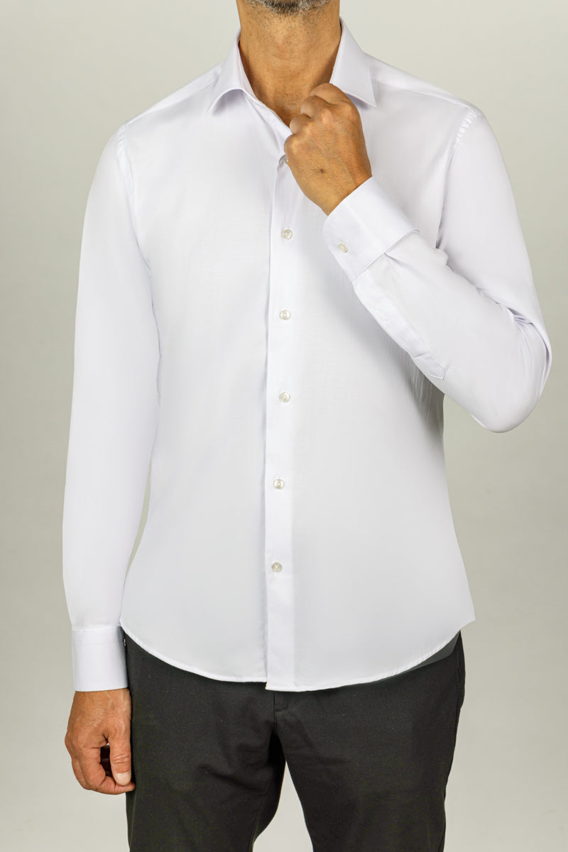 Chemise chic chemise ajustée chemise col italien chemise pour homme vetement pour homme chemise en coton 