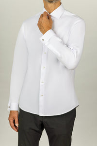 Chemise mariage chemise chic chemise chemise homme sans repassage poignets mousquetaires chemises mousquetaires chemise en coton o’new paris chemise pour bouton de manchette chemise col italien chemise pour homme vetement pour homme