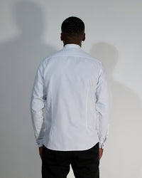 Chemise ajustée Infroissable - Poignets mousquetaires - Col italien