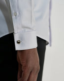 Chemise ajustée Infroissable - Poignets mousquetaires - Col italien