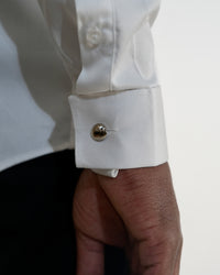 Chemise ajustée Prestige - Poignets mousquetaires - Col cassé-100% Coton