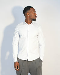 Chemise Regular Infroissable – Col Italien