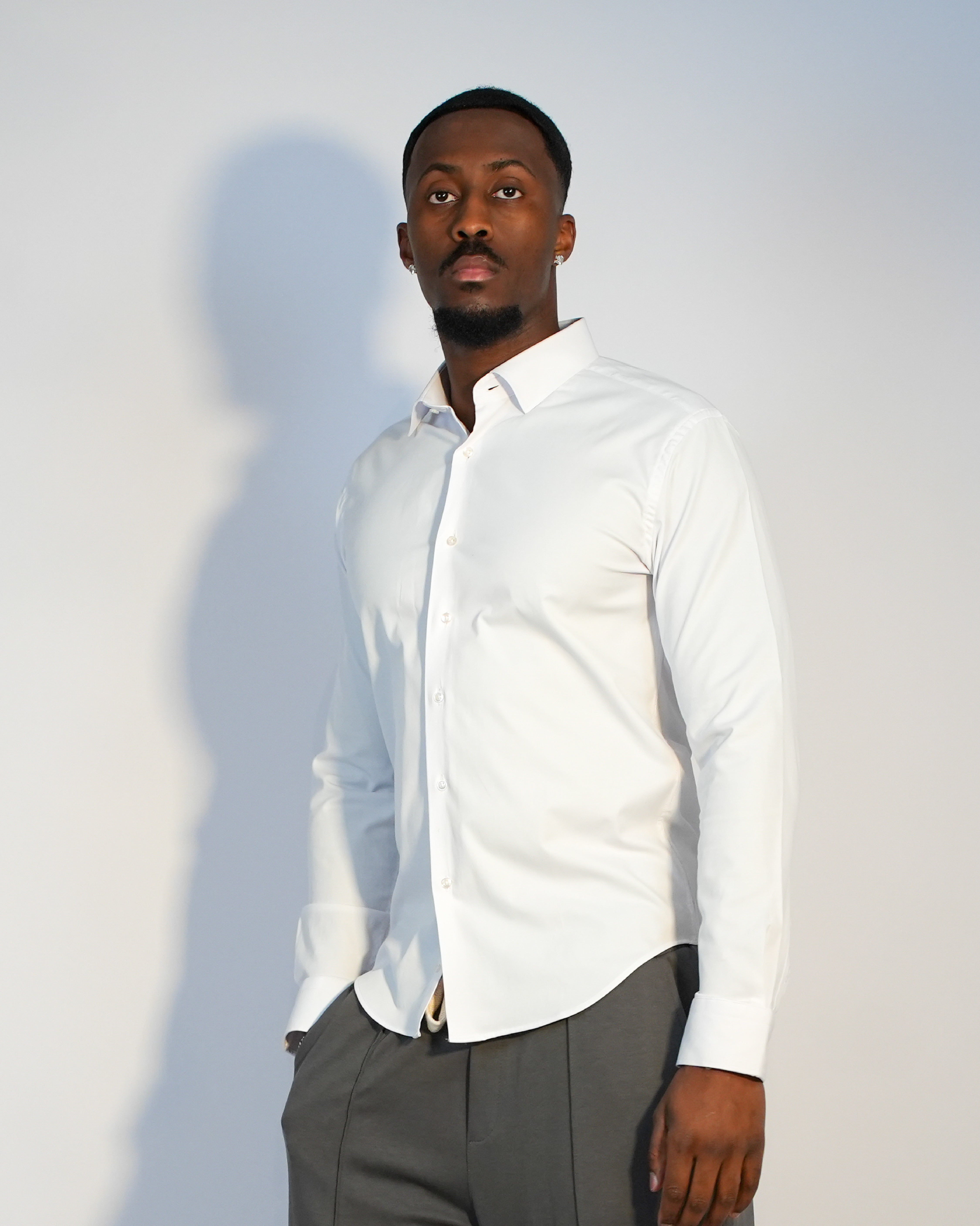 Chemise Slim Infroissable – Col Italien